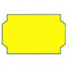 Taśma do metkownic – etykieta do metkownic 25x16 żółta fluor (fala)